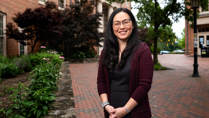 Desiree Rieckenberg posing on UNC Campus